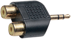 11604 A 178, Audio Adapter, 1 x Jack Plug Stereo 3.5 mm, 3.5 mm, Goobay