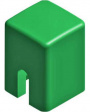 RND 210-00227 Cap green Square 4.0x4.0x5.5 mm
