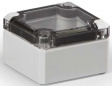 DABP050504T Cubo D 53 x 55 x 36 мм, глухая стенка, прозрачная крышка, ABS, IP 66/67