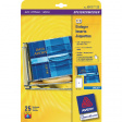 J8431-25 CD Case Inserts, 121 x 242 mm, 25 pieces, White