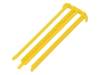 368382-1 Connector Accessories Retainer Straight Glass Filled Polybutylene Terephthalate Yellow Box