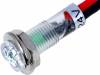R9-79L-11-24GREEN Индикат.лампа: LED; плоский; 24ВDC; Отв: O5,2мм; IP40; поликарбонат