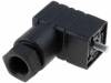 GDS 307 SCHWARZ/BLACK (933 024-100) Разъем: соленоидный; вилка; формат С; 9,4мм; "мама"; PIN:4; 0,75мм2
