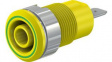 49.7044-20 Safety Socket 4mm Green / Yellow 24A 1kV Nickel-Plated