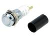 SWBU 14628, Индикат.лампа: LED; вогнутый; 230ВAC; Отв: O14,2мм; IP67; металл, SIGNAL-CONSTRUCT