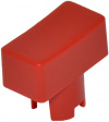 1PS08 Cap rectangular red 6.5 x 12.5 mm