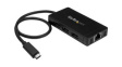 HB30C3A1GE USB Hub, 4x USB A Socket/RJ45 Socket - USB C Plug