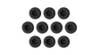 14101-48 Leatherette Jabra Biz 2400 II Ear Cushions, Black