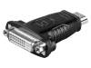 68098, Адаптер; гнездо DVI-I (24+5), вилка HDMI; Цвет: черный, Goobay