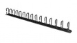 CMVER20UD 19" Server Rack Vertical Cable Management, D-Ring Hooks, 20U, Steel, Black