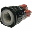 51-283.0252F Illuminated push-button Latching function 3 NO+3 NC
