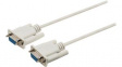 CCGP52055IV20 Serial Cable D-SUB 9-Pin Female - D-SUB 9-Pin Female 2m Ivory