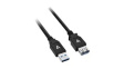 V7U3.0EXT-2M-BLK-1E Extension Cable USB-A Socket - USB-A Plug 2m USB 3.0 Black