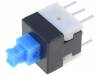 BS-800-L Микропереключатель; 2; DPDT; 0,1A/30ВDC; THT; 1,6Н; 8x8мм; 13,5мм