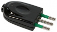 800-16 Mains plug прямой черный Итальянский штекер <SteckerIT/>