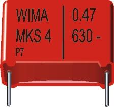 MKS4 1,0uF 10% 630VDC, Wima
