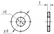 003030500001 Простая шайба, Пластик ,3.2 mm