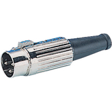 590-0510, Cable Connector Nickel - Plated, 5 Poles 5 C, Deltron UK (DEM)