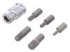 YT-0414, Набор насадок; Кол-во шт: 6; Наконечник: Spline (12-гранная), YATO
