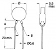 PTCCL07H411DBE Thermistor 3 Ohm 25 °C