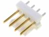 3-641126-4 Гнездо; провод-плата; "папа"; PIN:4; 2,54мм; THT; MTA-100; позолота