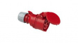 225-6V CEE Socket SHARK 5P 6mm² 32A IP44 400V Red/White