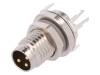 T4040034031-000 Разъем: M8; "папа"; PIN:3; на панель, гайка спереди, клипса на PCB