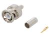 301-115-002 (BNC-50/2-RG58/W15.02) Вилка; BNC; "папа"; прямой; 50Ом; RG58; обжим; на провод; тефлон