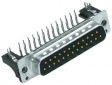 09651217703 D-Sub - S PCB connector/Male connector, straight/stamped solder pins/PBTP