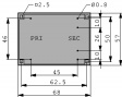 FLE 18/15 Трансформатор PCB 18 VA 15 VAC (2x)
