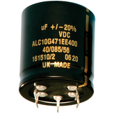 ALC10A332CB063, Electrolytic Capacitor, Snap-In 3300uF 20% 63V, Kemet