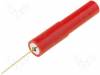 ADA35/NEEDLE0.6-RT, Измерительный щуп; 1А; 70В; красный; Диам.конца:0,6мм, Electro-PJP