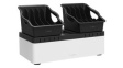 B2B160VF 10 Port USB Charger Cradle, 120W, Black / White