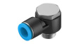 QSLV-G3/8-12 Push-In L-Fitting, 69.5mm, Compressed Air, QS