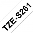 TZE-S261 Этикеточная лента 36 mm черный на белом