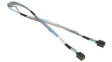 CBL-SAST-0593 Cable Mini-SAS HD Plug - Mini-SAS HD Plug 600mm Blue / Grey