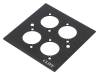 CP30500C Mounting adapter; quadruple,with logo; countersunk screw hole