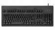 G80-3000LPCEU-2 Keyboard, MX Black, Linear, EU US English with €/QWERTY, USB/PS/2, Black