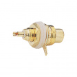 149-2-15R Female panel connector gold red