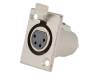 XLR-4G-C Гнездо; XLR; "мама"; PIN:4; пайка; Корп: стандарт XLR; Oотв:24мм