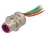 18315 0976 PMC 151, Гнездо; M12; PIN:5; "папа"; код B-Profibus; 0,5м; провода, Lumberg Automation (Belden brand)