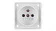 961952502 Wall Outlet INTEGRO 1x FR Type E (CEE 7/5) Socket Flush Mount 16A 250V White