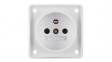 961952502 Wall Outlet INTEGRO 1x FR Type E (CEE 7/5) Socket Flush Mount 16A 250V White