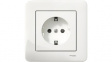 DERAY-HANDY-BOX 1/8 BLUE Socket, Flush mounted 87 x 87 x 28 mm 16 A 2P + E With Shutters white