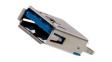 48408-0003 Гнездо; USB A; на PCB; THT; PIN: 9; прямой; USB 3.0; позолота