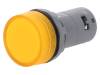 1SFA619403R5233, Индикат.лампа: индикаторная лампа; плоский; желтый; Отв: O22мм, ABB