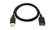V7USB2EXT-01M-1E Extension Cable USB-A Socket - USB-A Plug 1m USB 2.0 Black