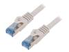 CQ3042S Patch cord; S/FTP; 6a; многопров; Cu; LSZH; серый; 1,5м