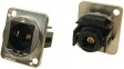 CP30217M Fiber Optic Connector in XLR Housing Toslink Metal Nickel-Plated