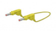 66.9408-15024 Test Lead, Yellow, 4mm, Nickel-Plated